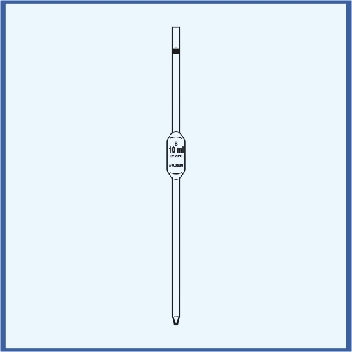 Volumetric pipette COLOR CODE, class B 20 ml EACH
